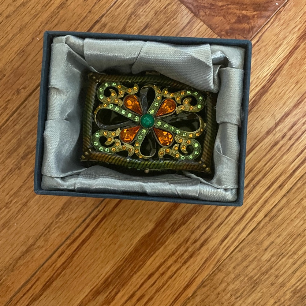 Vintage Ciel jeweled trinket box - Picture 2 of 12